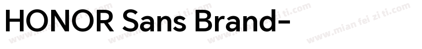 HONOR Sans Brand字体转换